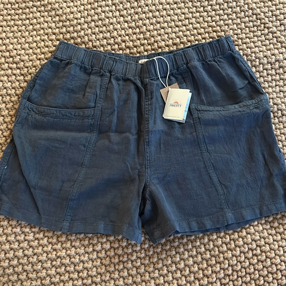 Faherty Lighthouse Linen Short
